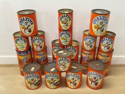 Lot 65 - OVALTINE; a collection of twenty-five tins,...
