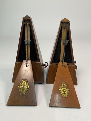 Lot 62 - MAELZEL; two French metronomes, the taller...