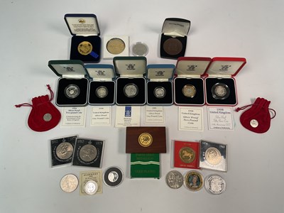 Lot 426 - ROYAL MINT; a collection of six silver proof...