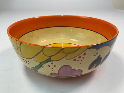 Lot 207 - CLARICE CLIFF; a 'Fantastique' bowl in the...