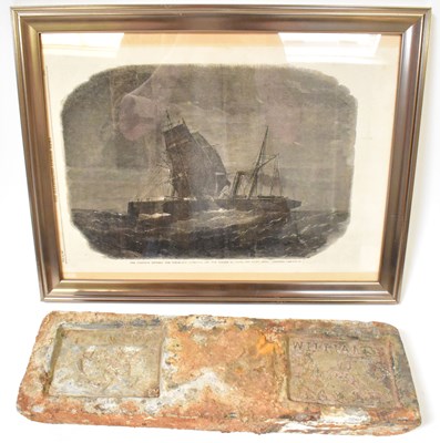 Lot 477 - MARITIME INTEREST; a 19th century cast tin...