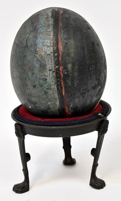 Lot 486 - S.S. GOTHIC; a 19th century ostrich egg hand...