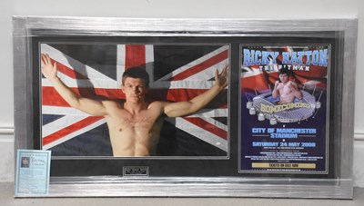 Lot 687 - RICKY THE HITMAN HATTON; an autographed...