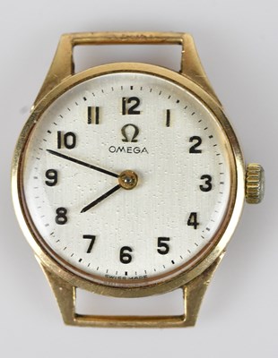Lot 1157 - OMEGA; a lady's 9ct gold cased wristwatch, the...