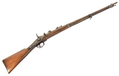 Lot 569 - A 19th century Belgian Terssen trapdoor rifle,...