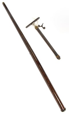 Lot 593 - REILLY; a 19th century ‘air cane’ walking cane,...