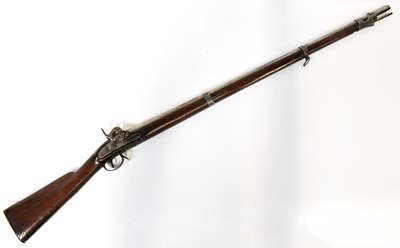 Lot 579 - A 19th century Swiss side nipple three banded...