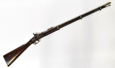 Lot 571 - A 19th century Mont Storm .577 breech loading...