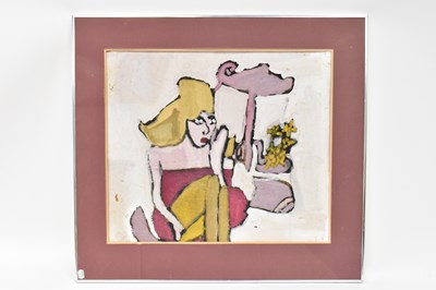 Lot 339 - DZINTYZ (20th century); oil on canvas, street...