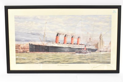 Lot 460 - LUSITANIA; limited edition colour print, 'The...