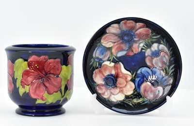 Lot 131 - MOORCROFT; a William Moorcoft 'Hibiscus'...