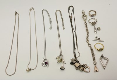 Lot 489 - A collection of 925 hallmarked silver rings,...