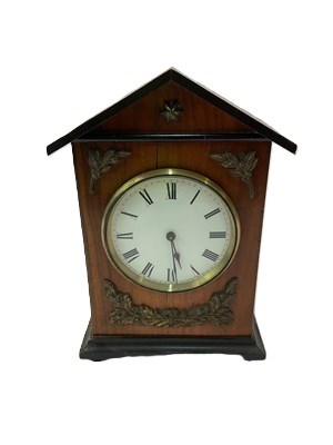 Lot 298 - An Edwardian mahogany mantel clock, with eight...