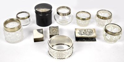 Lot 1135 - HENRY MATTHEWS; an Edward VII hallmarked silver matchbox holder