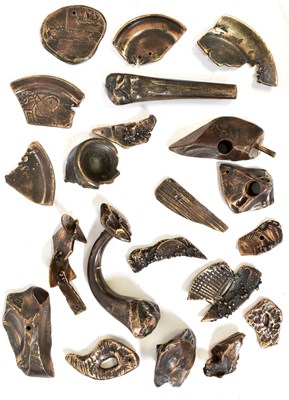 Lot 481 - A collection of twenty one bronze fragments,...