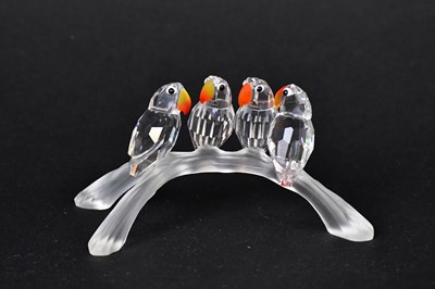 Lot 231 - SWAROVSKI; a crystal figure group of four...