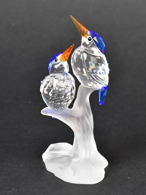 Lot 238 - SWAROVSKI; a crystal figure, Malachite...