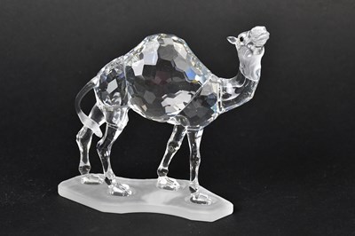 Lot 234 - SWAROVSKI; a crystal figure of a dromedary...