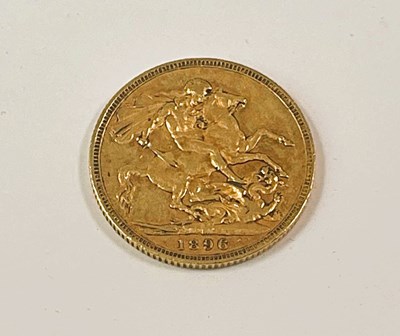 Lot 422 - A Victorian full sovereign, 1896, old head.