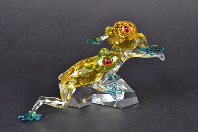 Lot 227 - SWAROVSKI; a coloured crystal figure group...