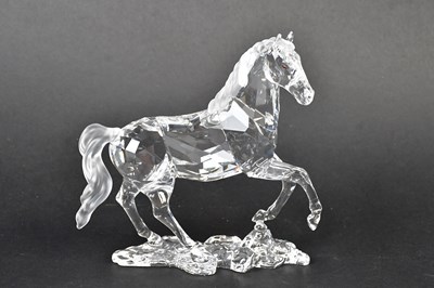 Lot 241 - SWAROVSKI; a crystal figure, 'Stallion',...