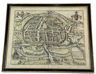 Lot 375 - FRANS HOGENBERG (c.1535–1590); Perspective...