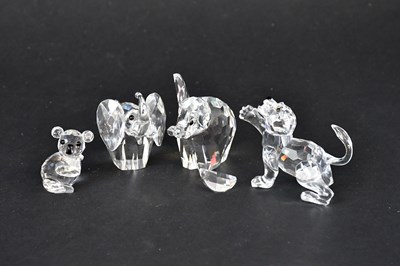 Lot 220 - SWAROVSKI; a collection of crystal animals,...