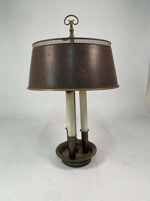 Lot 595 - An Art Deco bouillotte lamp, height 66cm.