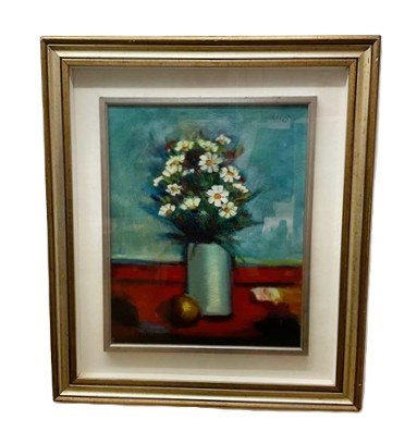 Lot 397 - UNATTRIBUTED; oil on canvas, still life of...