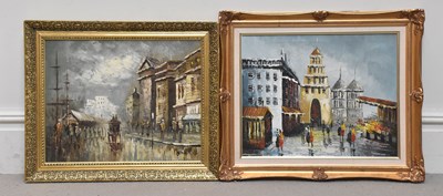 Lot 2373 - CAROLINE BURNETT; oil on canvas, Parisian...