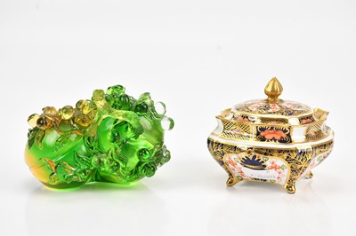 Lot 1548 - ROYAL CROWN DERBY; a bowl and cover in the...