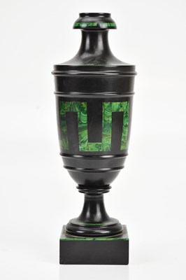 Lot 2003 - An impressive Victorian slate and malachite...