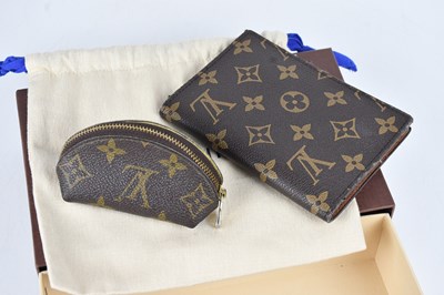 Lot 1259 - LOUIS VUITTON; a brown and tan monogram coated...