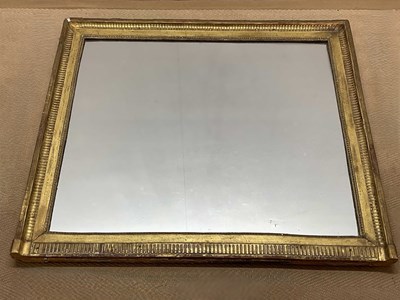 Lot 660 - A 19th century gilt surround rectangular wall...