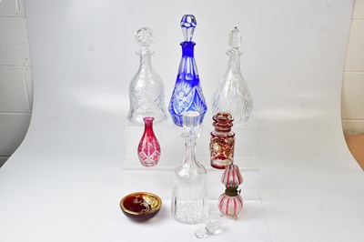 Lot 219 - A quantity of decorative crystal and glassware,...
