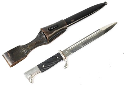 Lot 609 - A WWII Third Reich K98 bayonet with metal...