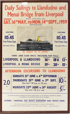 Lot 553 - LIVERPOOL AND NORTH WALES STEAMSHIP CO LTD; a...