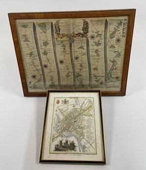 Lot 395 - JOHN OGILBY; (1600–1676), 'The Road from...