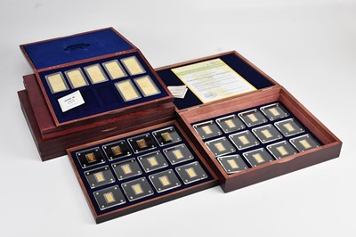 Lot 610 - A collection of cased commemorative coin sets...