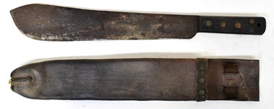 Lot 633 - A vintage machete marked with broad arrow and...