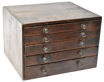 Lot 62 - A Victorian small mahogany collectors' cabinet...