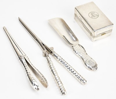 Lot 68 - DREW & SON; an Edward VII hallmarked silver...