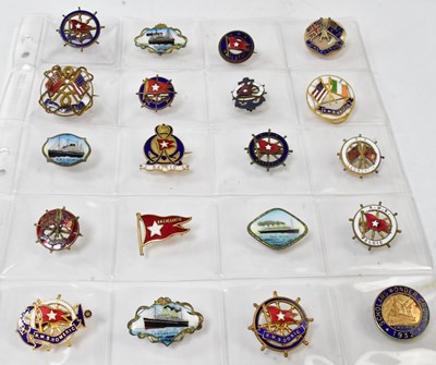 Lot 538 - One hundred and twenty-nine enamelled and...