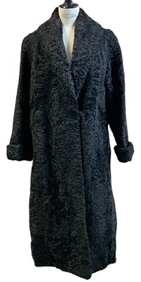 Lot 671 - A vintage black Persian lamb jacket, with...