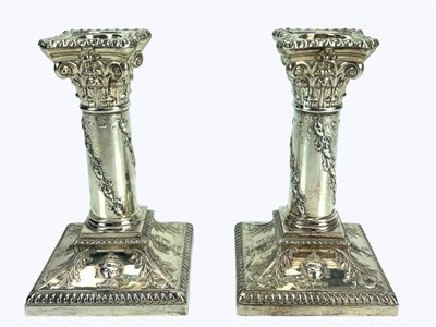 Lot 785 - WALKER & HALL; a pair of Victorian hallmarked...