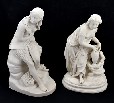 Lot 1278 - JOHN BELL; a mid 19th century Parian figure of...