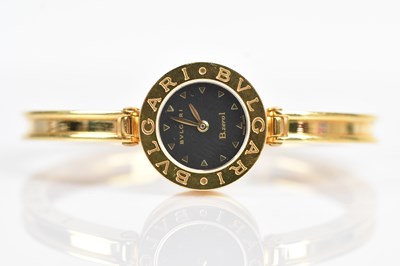 Lot 1106 - BULGARI; a lady's B.zeroI 18ct gold wristwatch,...