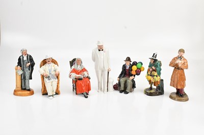Lot 1450 - ROYAL DOULTON; seven figures comprising...