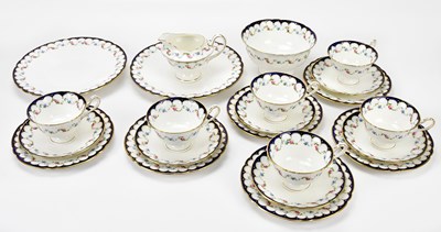 Lot 1426 - SHELLEY; a twenty-two piece part tea service,...
