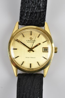 Lot 1180 - CERTINA; a gentleman's automatic Blue Ribbon...